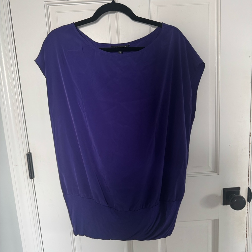 Express Purple Dolman Sleeve Blouse